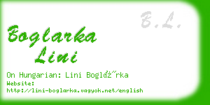 boglarka lini business card